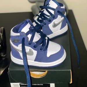 Jordan 1 Retro High COJP Midnight Navy (Toddler) 2